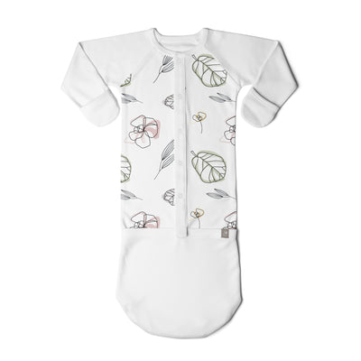 Goumikids Baby Sleep Gown Organic Sleepsack PJ Clothes, 0-3M Multicolor (3 Pair) - VMInnovations