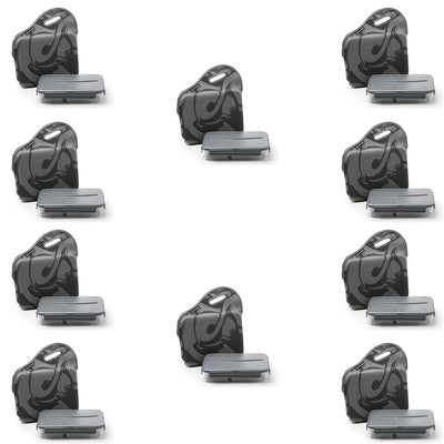 Life Story Sealing Clamp Down Snack Box and Zipper Carry Case, Gray (10 Pack) - VMInnovations