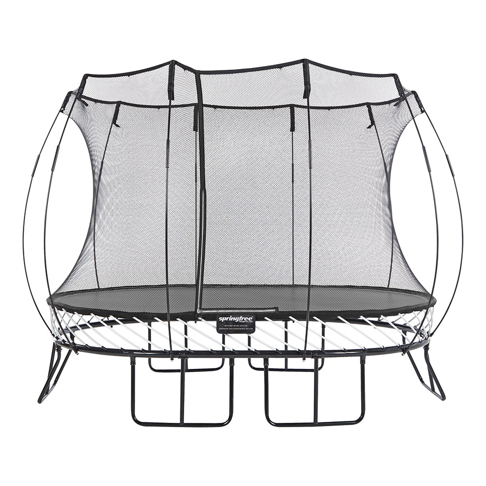 Springfree Trampoline Oval 8x11' Trampoline & Viva Active Swing & Tetherball Set