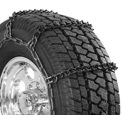 Security Chain Quik Grip Wide Base CAM SUV/Truck Tire Twist Snow Chain, Pair - VMInnovations
