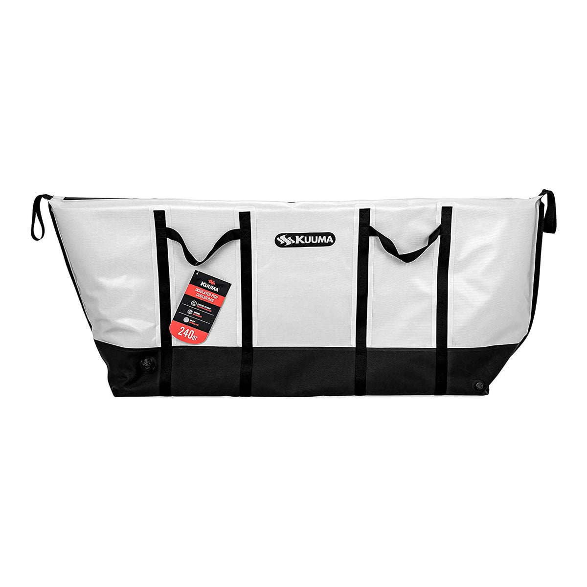 Kuuma 240 Qt Portable Soft Insulated Fish Cooler Bag w/ Drain Plug (Open Box)