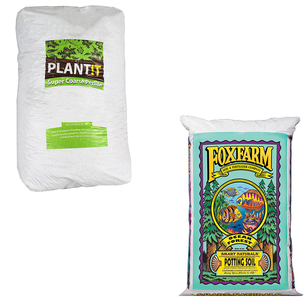 FoxFarm Plant Potting Soil Mix w/ Coarse Perlite Soil Aeration Volcanic Rock