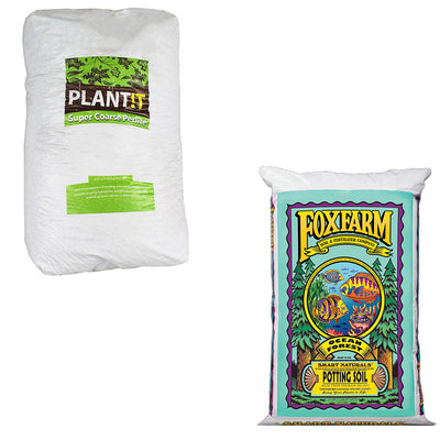 FoxFarm Plant Potting Soil Mix w/ Coarse Perlite Soil Aeration Volcanic Rock