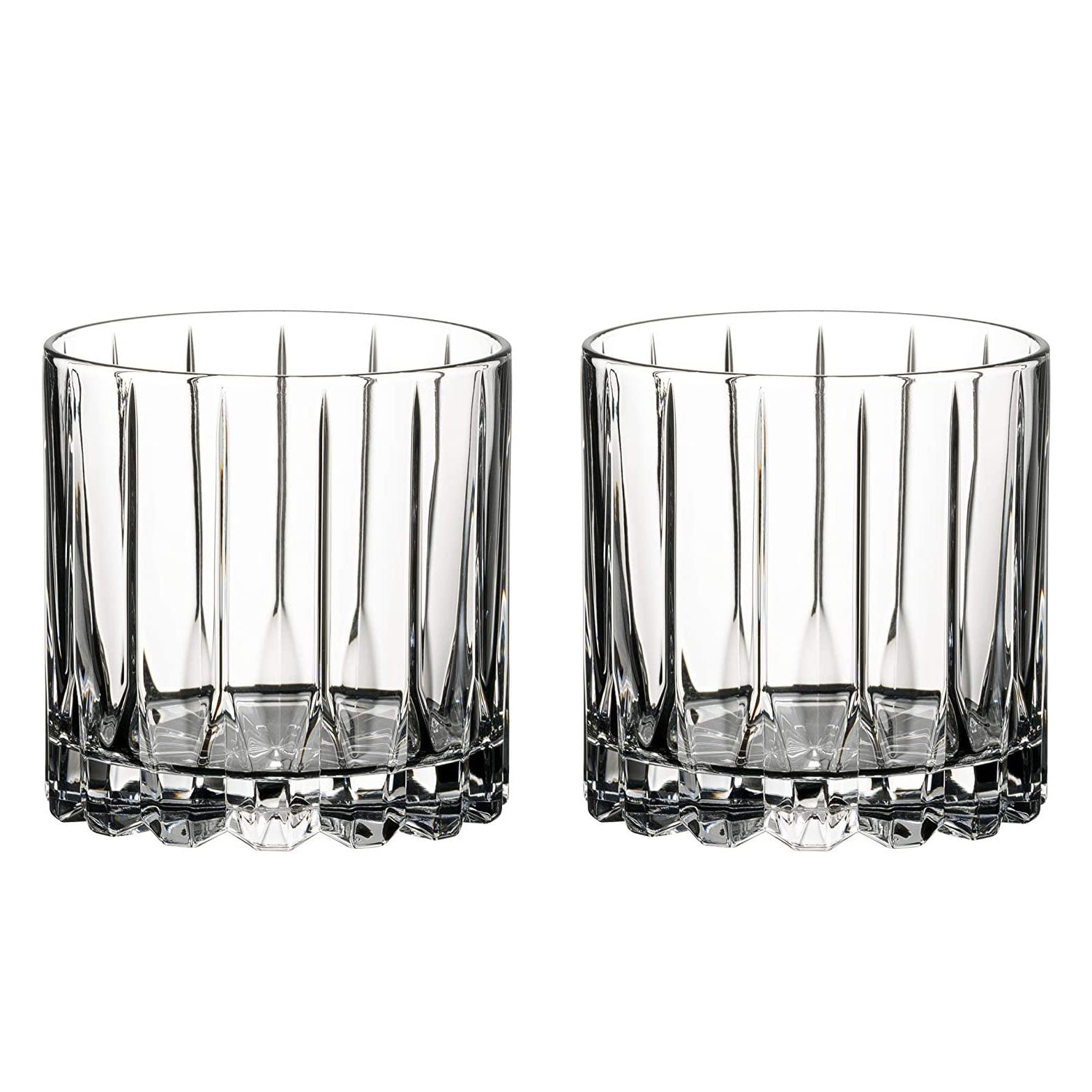 Markham Double Old Fashioned Bourbon Tumbler Rocks Glasses, Set of 2 (Open Box) - VMInnovations