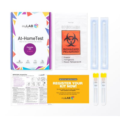 myLAB V Box 5 Panel Women's Vaginal Health Rapid Mail In At Home Testing Kit - VMInnovations