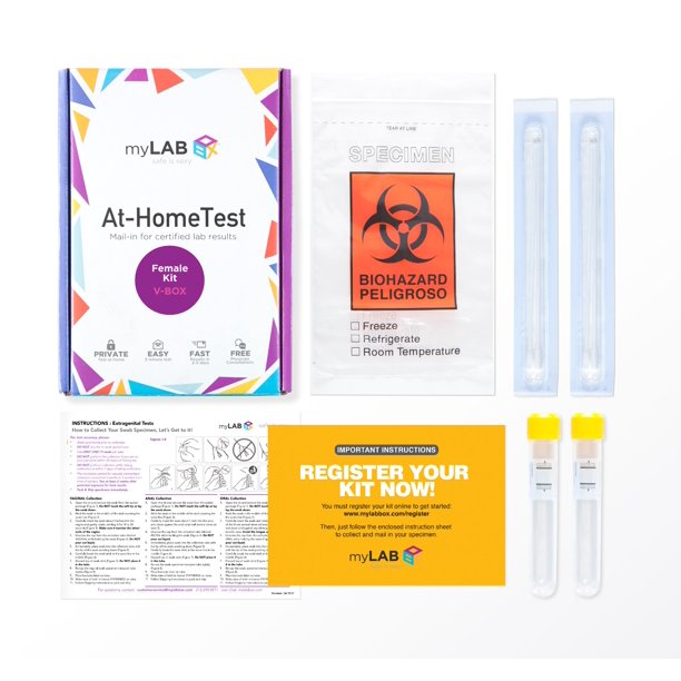 myLAB V Box 5 Panel Women's Vaginal Health Rapid Mail In At Home Testing Kit - VMInnovations