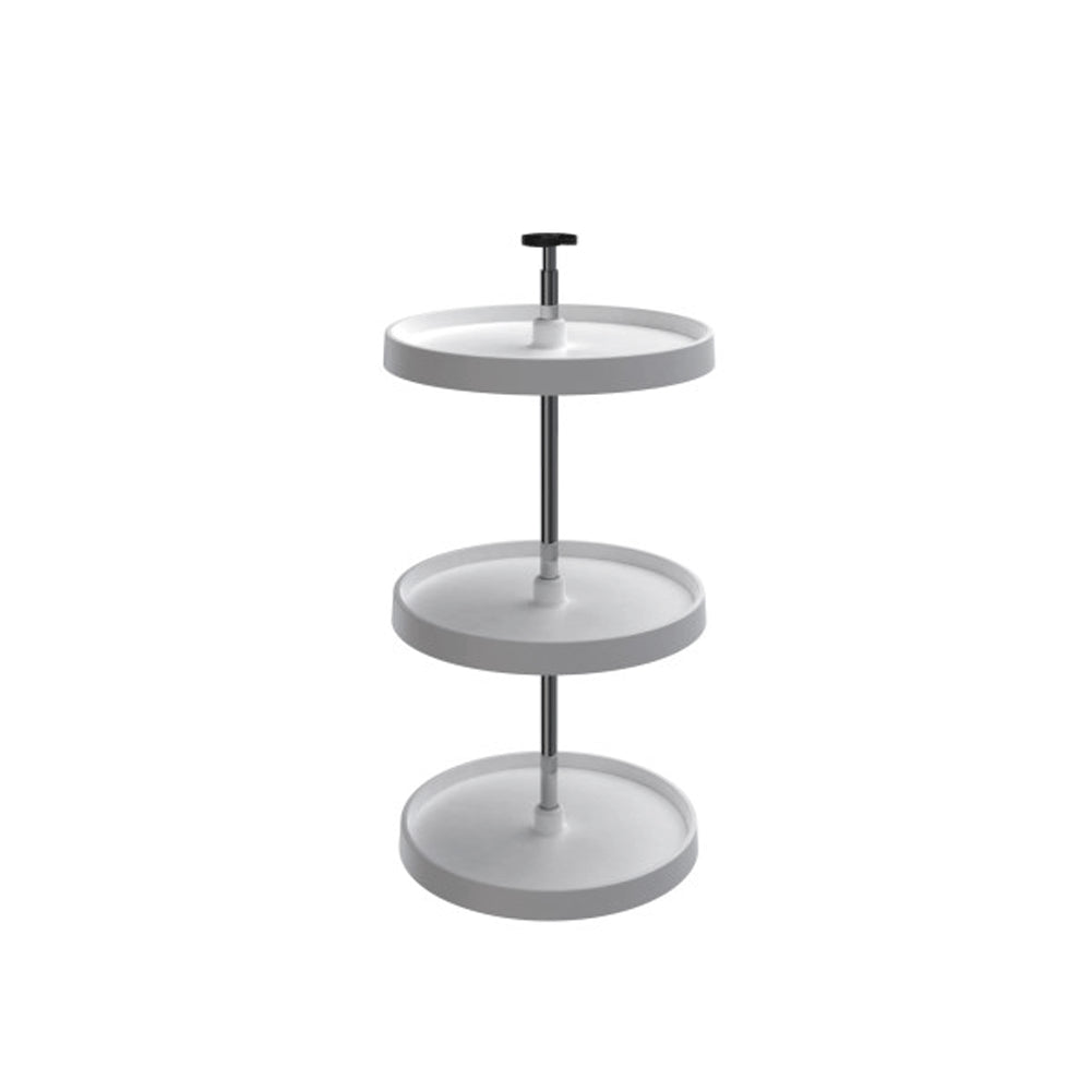 Rev-A-Shelf 3073-20-11-531 20 Inch Polymer Full Circle 3 Shelf Lazy Susan, White