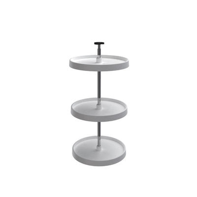 Rev-A-Shelf 3073-20-11-531 20 Inch Polymer Full Circle 3 Shelf Lazy Susan, White