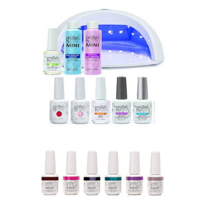 Gelish Harmony Gel Nail Polish Kit + Intergalactic Glam 9 mL Gel Polish Set