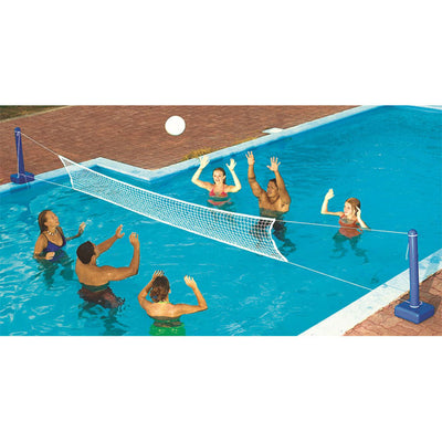 Swimline Volleyball Game w/ Swimline Hoops Floating Basketball Game (2 Pack)