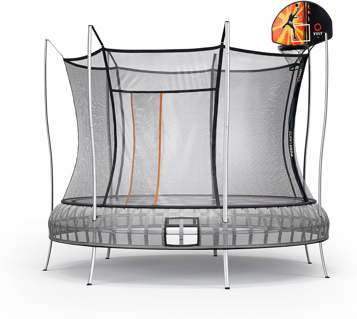L Thunder Box A + L Thunder Box B + L Thunder Box C + L Thunder Box D + L Thunder Box E + L Thunder Box F + Vuly Trampolines Basketball Set with Backboard, Hoop, Basketball, and Air Pump