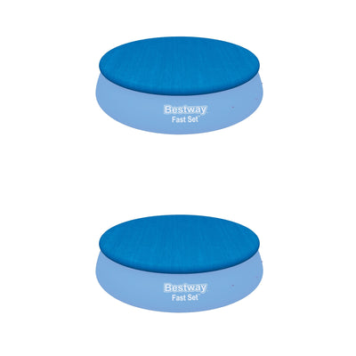 Bestway Flowclear Fast Set Pool Debris Cover for 15 Foot Round Pools (2 Pack)
