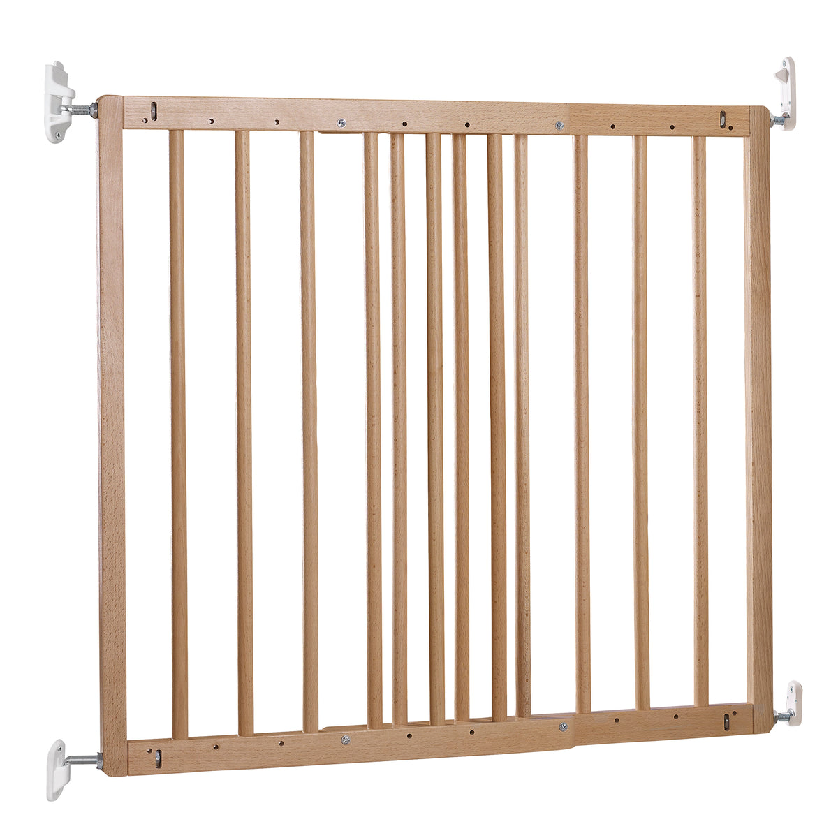 BabyDan MultiDan Wall Mount 23.9-40.1 Inch Doorway Safety Baby Gate, Beechwood - VMInnovations