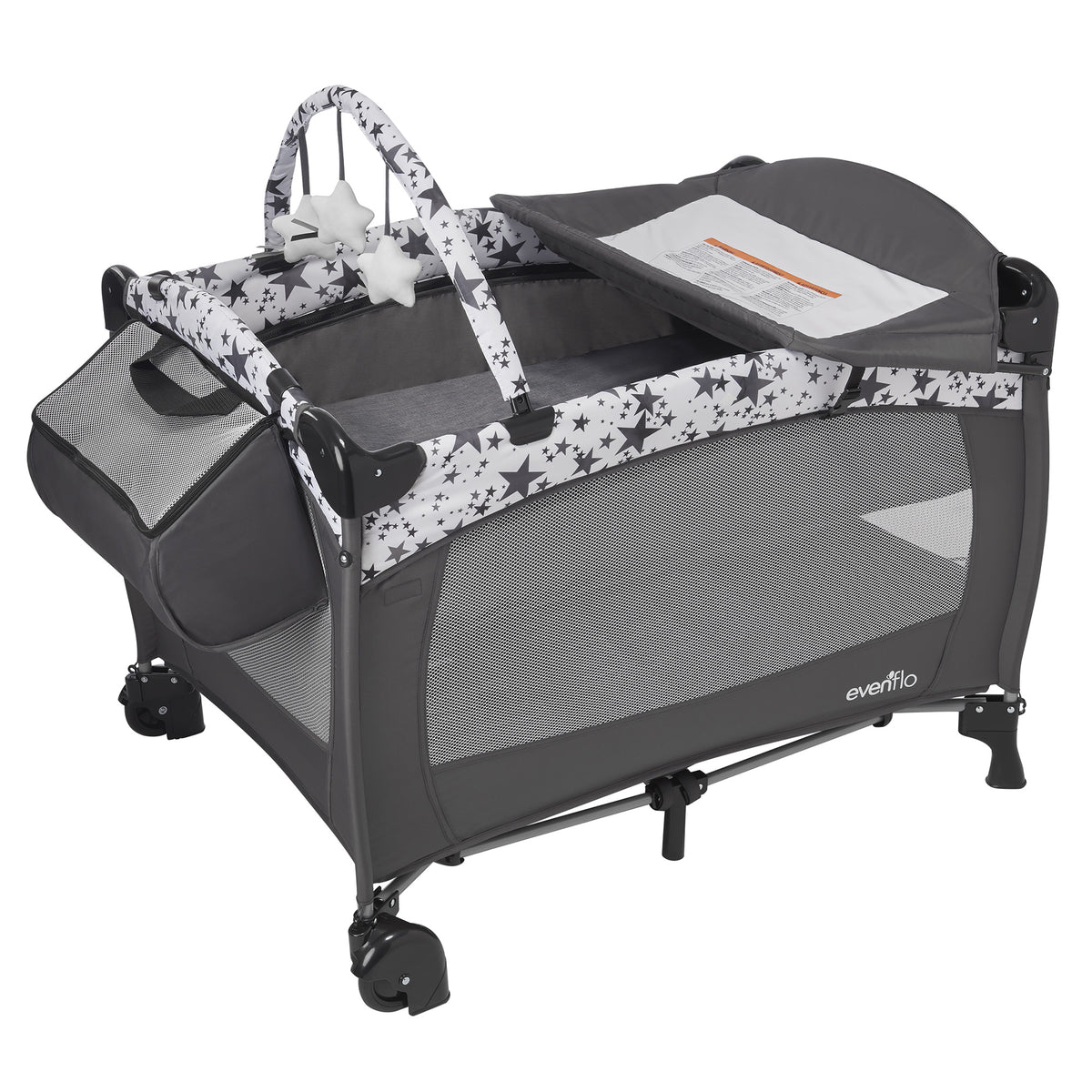 Evenflo Portable 4-in-1 Safe BabySuite DLX Versatile Home Baby Playard, Pop Star (For Parts)