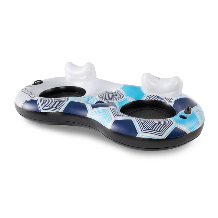 Bestway Rapid Rider Round 2 Person Tube Float and 4 Person Floating Island Raft - VMInnovations