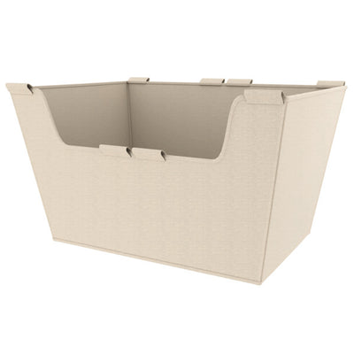 Rev-A-Shelf Sidelines 18" Canvas Cloth Closet Basket Liner, Tan, CBLSL-181410-T1