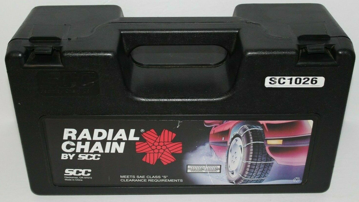Security Chain Car Snow Tire Radial Traction Grip Cable Chain (2 Pack)(Open Box)