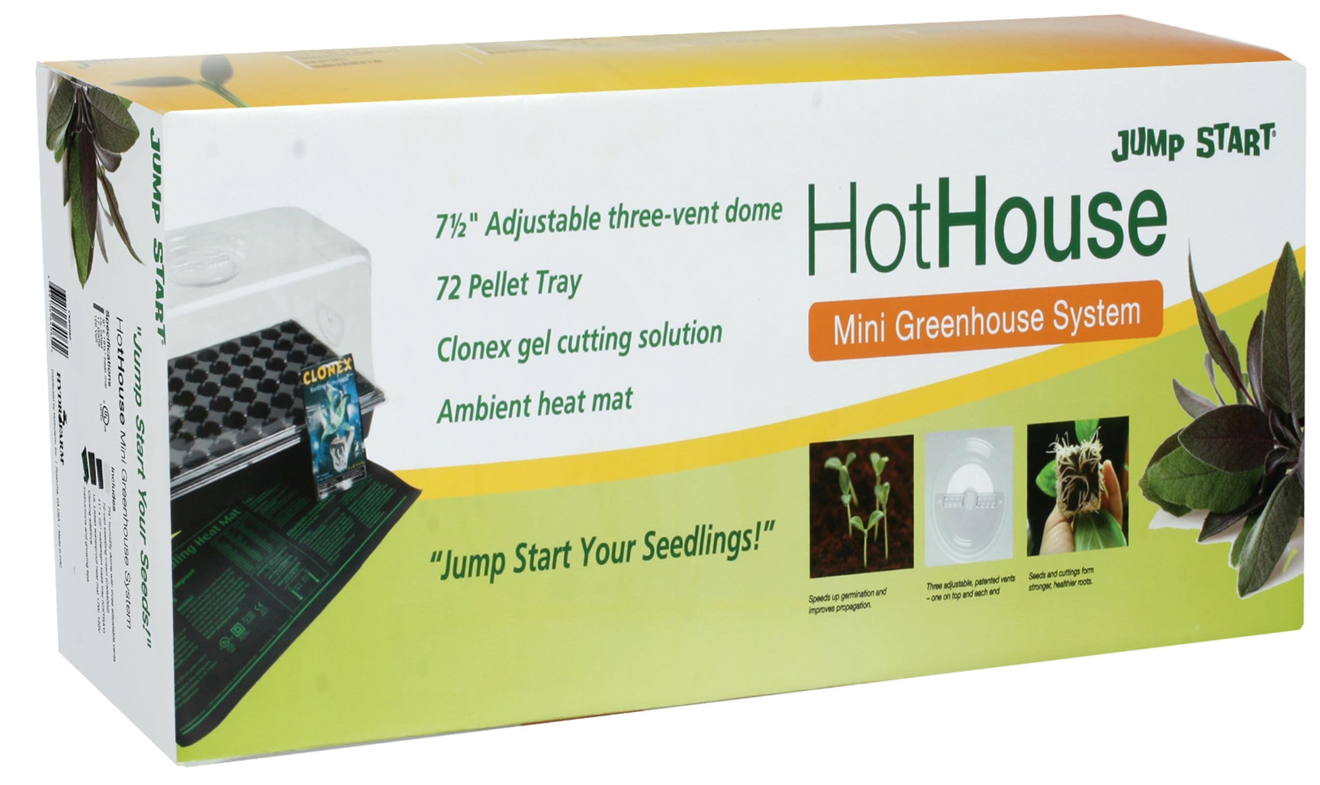 HYDROFARM CK64060 Germination Hot House with Heat Mat Hydroponic Grow (Open Box) - VMInnovations