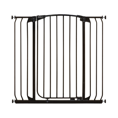 Bindaboo B1124 Zoe 38 to 42.5IN Extra Tall Wide Auto-Close Baby Pet Gate, Black - VMInnovations