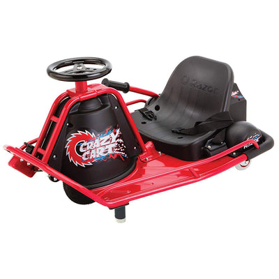Razor Crazy Cart Electric 360 Spinning Drifting Kids Outdoor Go Cart (Damaged)