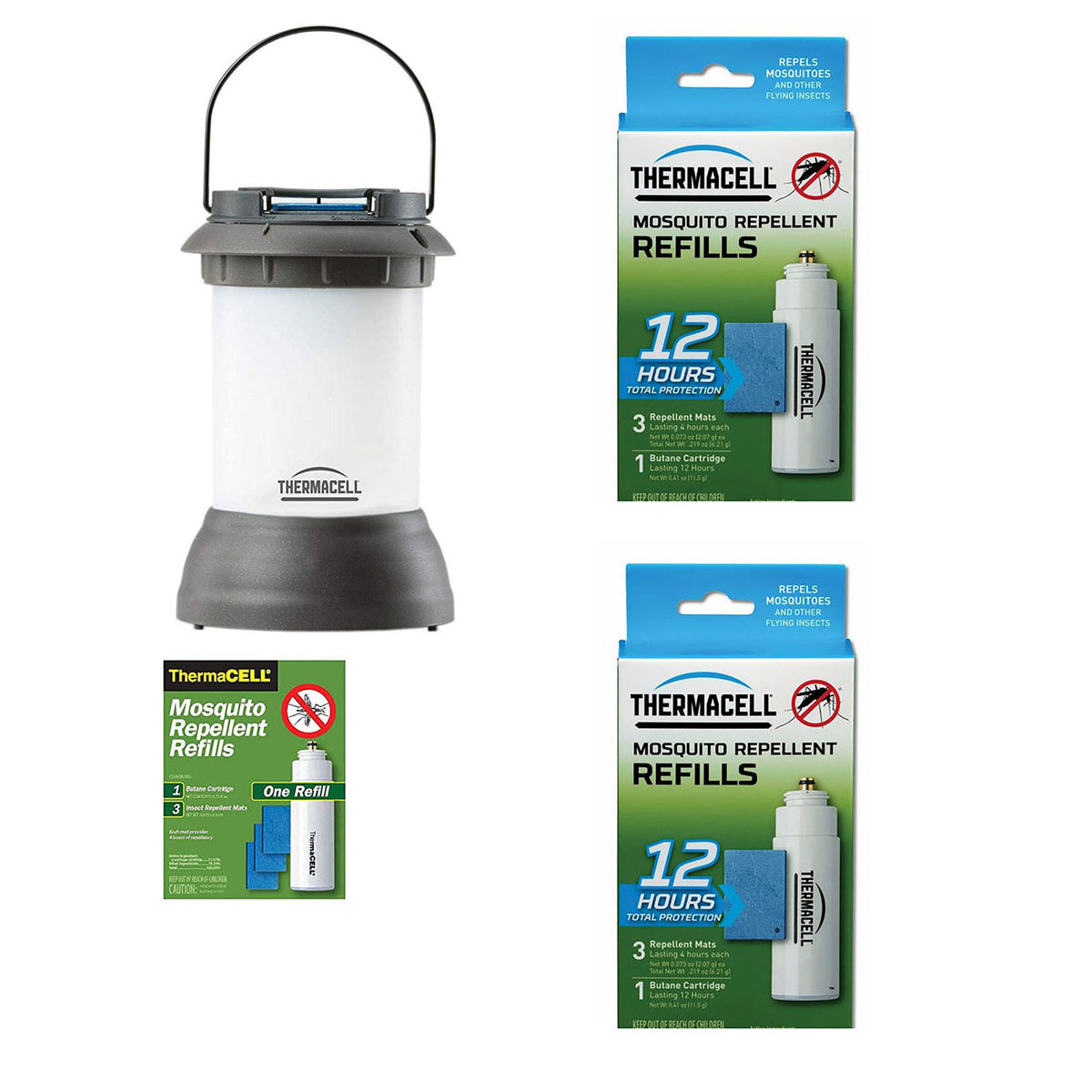 Thermacell Mosquito Repeller Lantern & 2 Extra Refill Packs