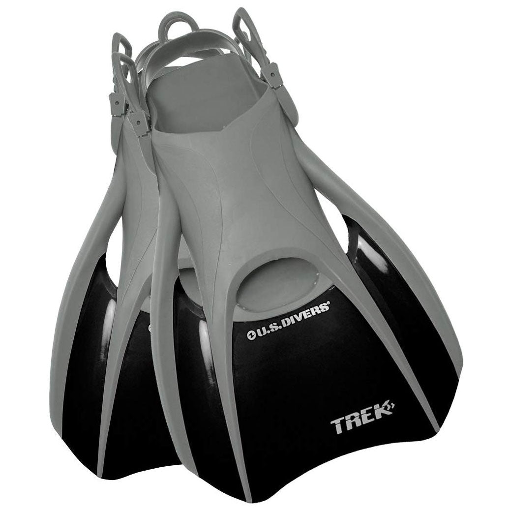 U.S. Divers Proflex Rubber Adjustable Strap Scuba and Snorkel Fins, Small (Used)