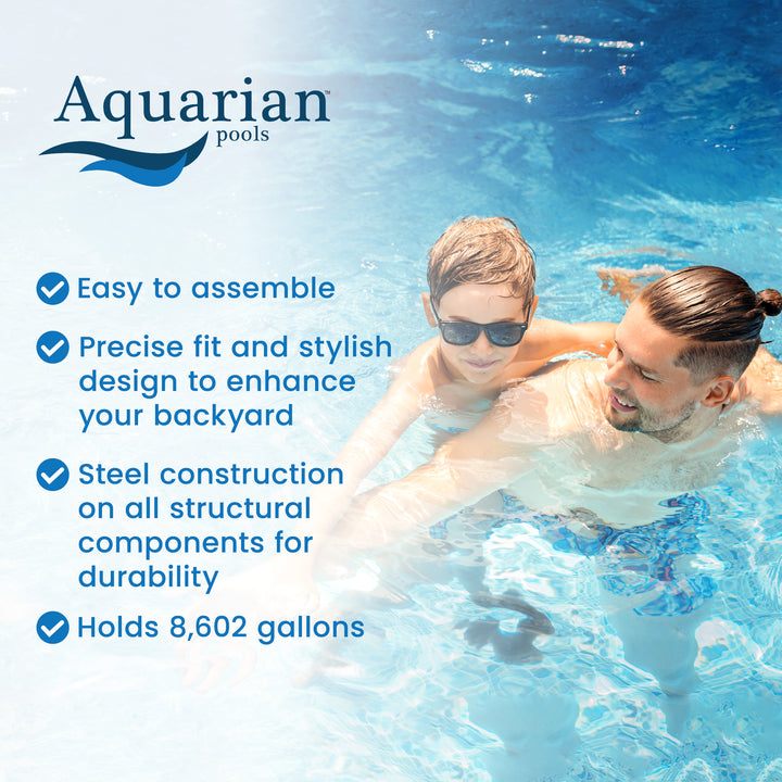 Aquarian Phoenix 18'x52" Round Steel Frame Above Ground Swimming Pool w/o Liner - VMInnovations