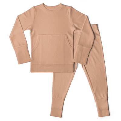 Goumikids Unisex Toddler Loungewear Organic Sleeper Pajama Set, 4T Prickly Pear