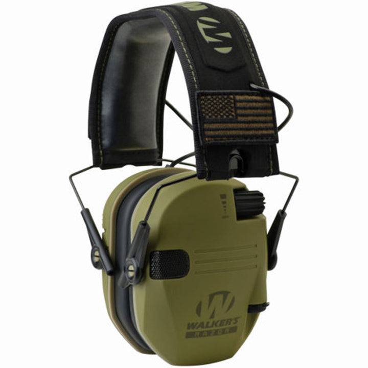 Walkers Razor Slim Shooter Folding Protection Earmuffs, Green Patriot (3 Pack) - VMInnovations