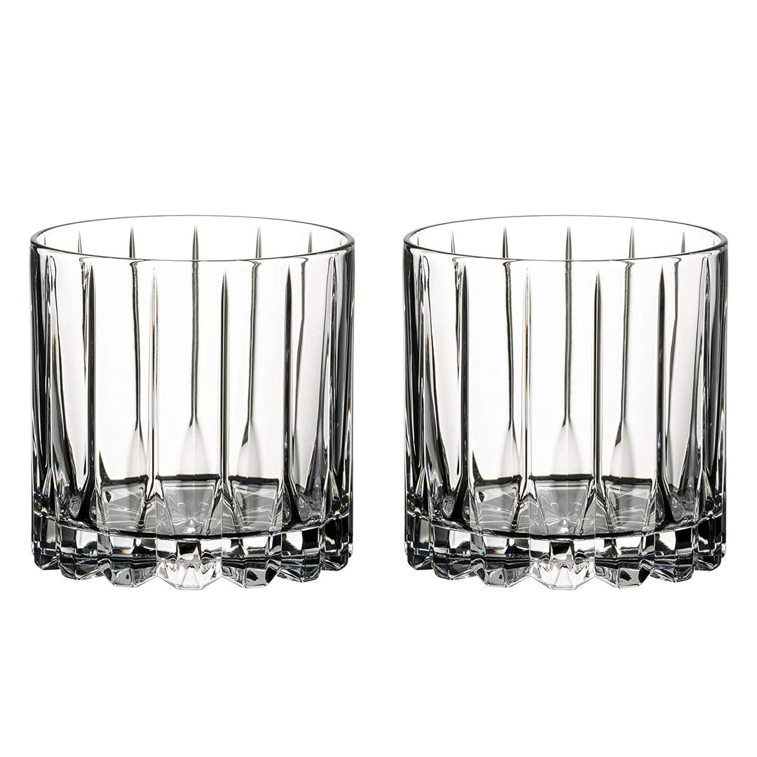 Markham Double Old Fashioned Bourbon Tumbler Rocks Glasses, Set of 2 (Open Box)