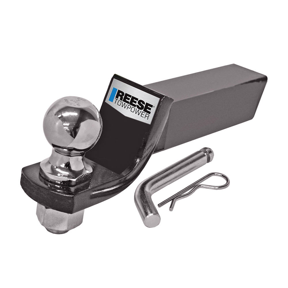 Reese Towpower 21536RAK Universal 2" Drop Trailer Hitch Starter Ball Mount Kit