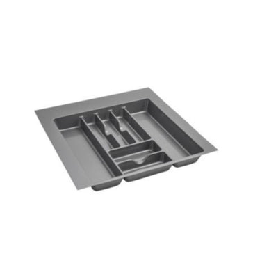 Rev-A-Shelf GCT-4S-52 Plastic Compartment Cutlery Tray Insert Organizer, Silver