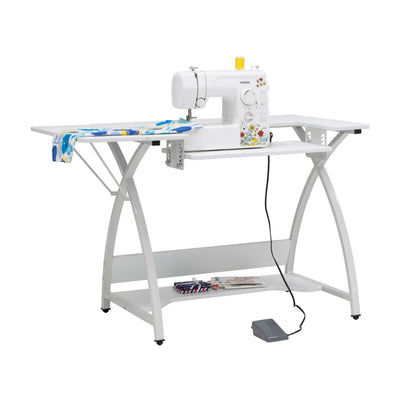 Sew Ready Venus Sewing Machine Craft Hobby Table Computer Desk, White (Used)