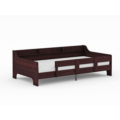 Rack Furniture Hamilton Twin Sized Loft Bed Frame with Storage Unit, Espresso
