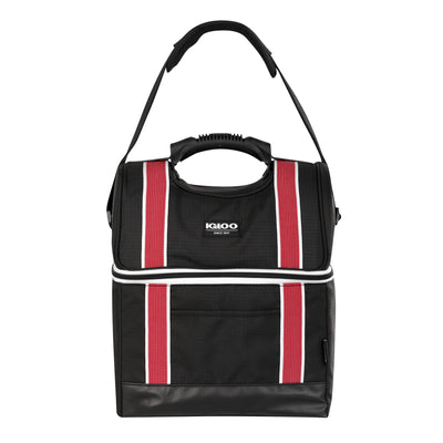 Igloo 22 Can Playmate Gripper Large Lunchbox Cooler Bag, Black/Red (Open Box)
