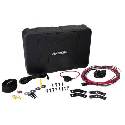 KICKER 11HS8 8" 150W Hideaway Car Audio Powered Subwoofer Sub Enclosure (4 Pack)