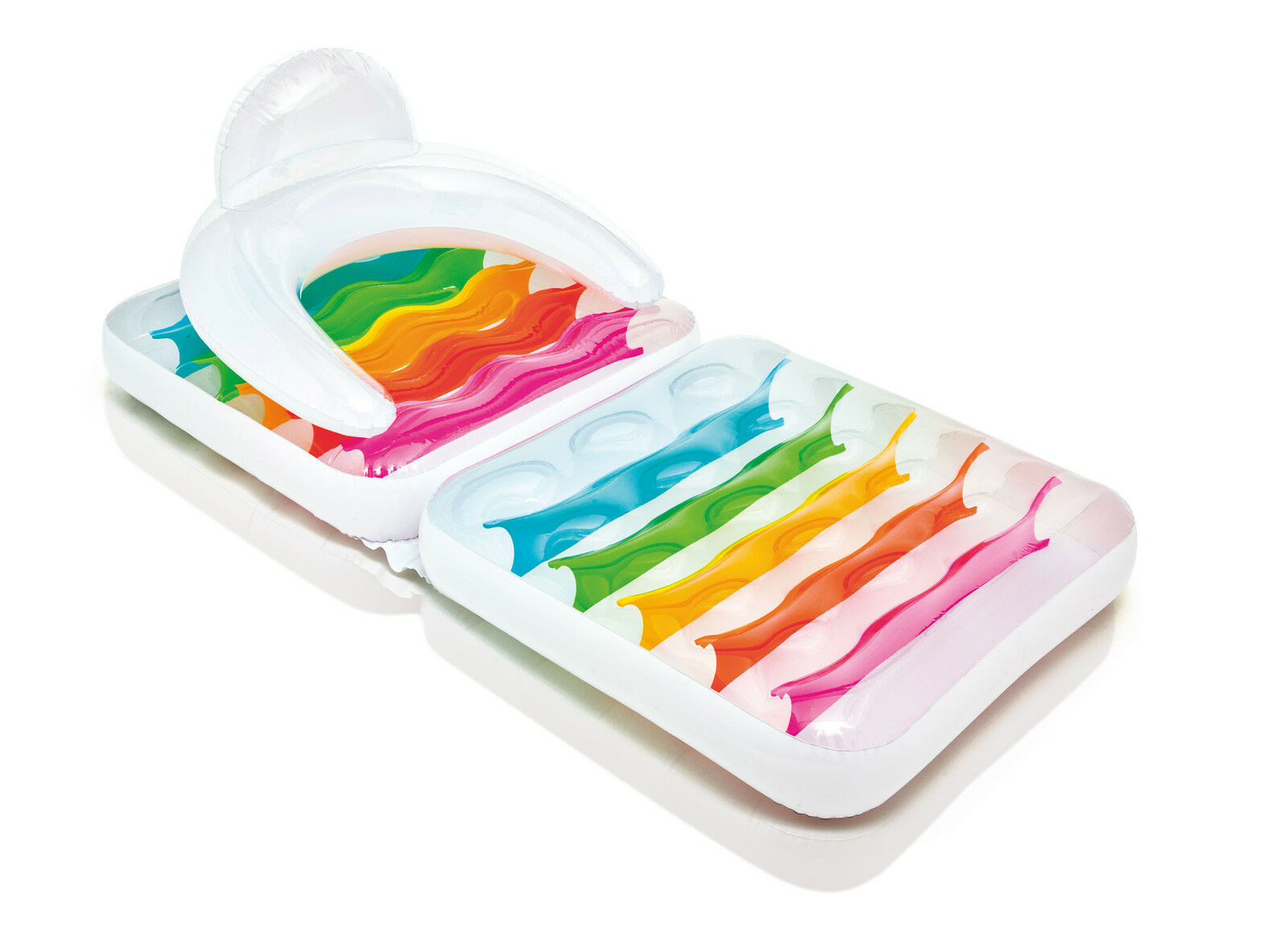 Intex Floating Folding Lounge-Chair with Headrest & Armrest Multicolor (Used)