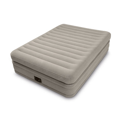 Intex Inflatable Prime Comfort Elevated Queen Airbed with Built-In Pump 64445E