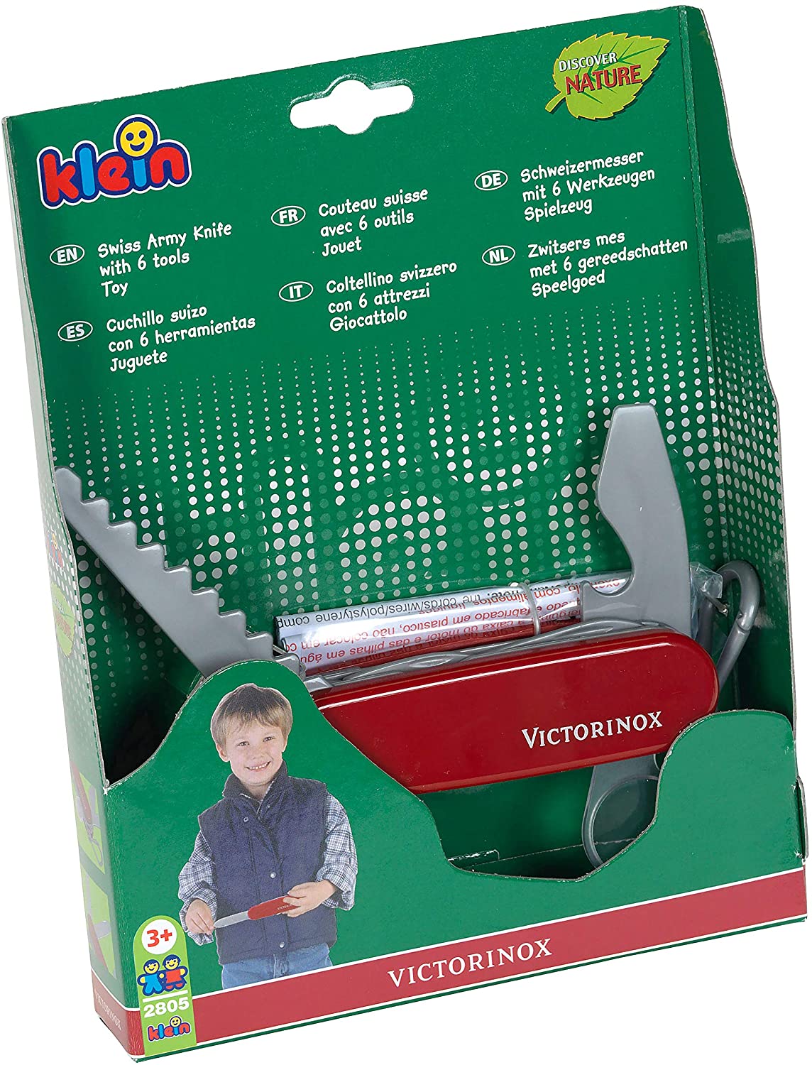 Theo Klein 2639 Kids Childrens Toy Victorinox Plastic Swiss Army Knife, Red - VMInnovations