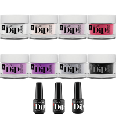 Red Carpet Manicure Nail Color Dip Powder Essentials Kit, 8 Colors (Open Box)