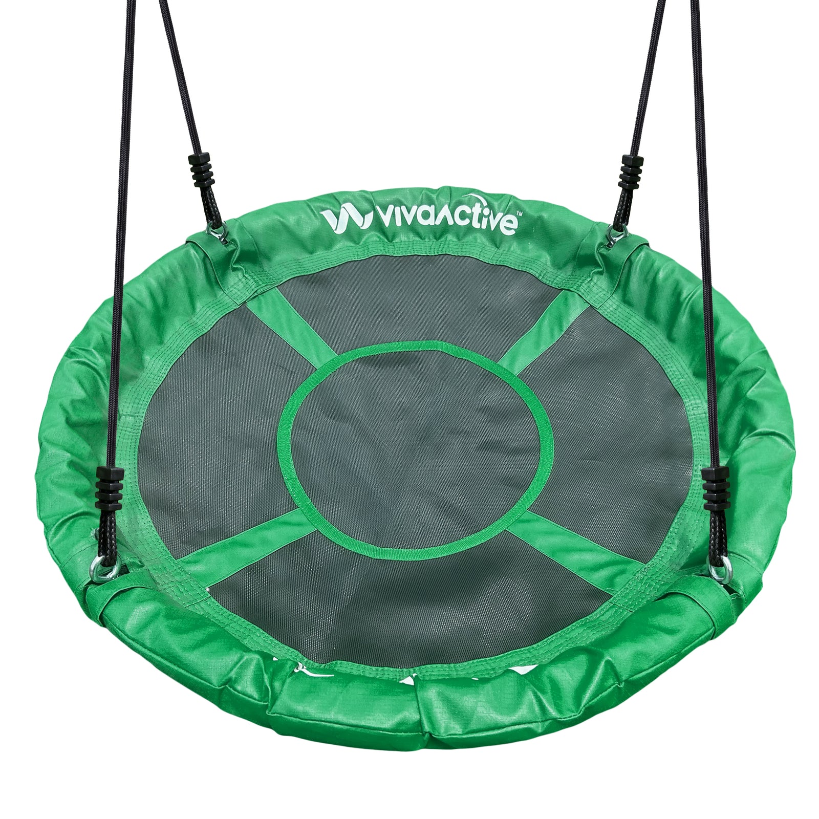 gobaplay FlyMax Saucer Tree Swing, 40" Round Outdoor Platform Saucer Seat, Green - VMInnovations