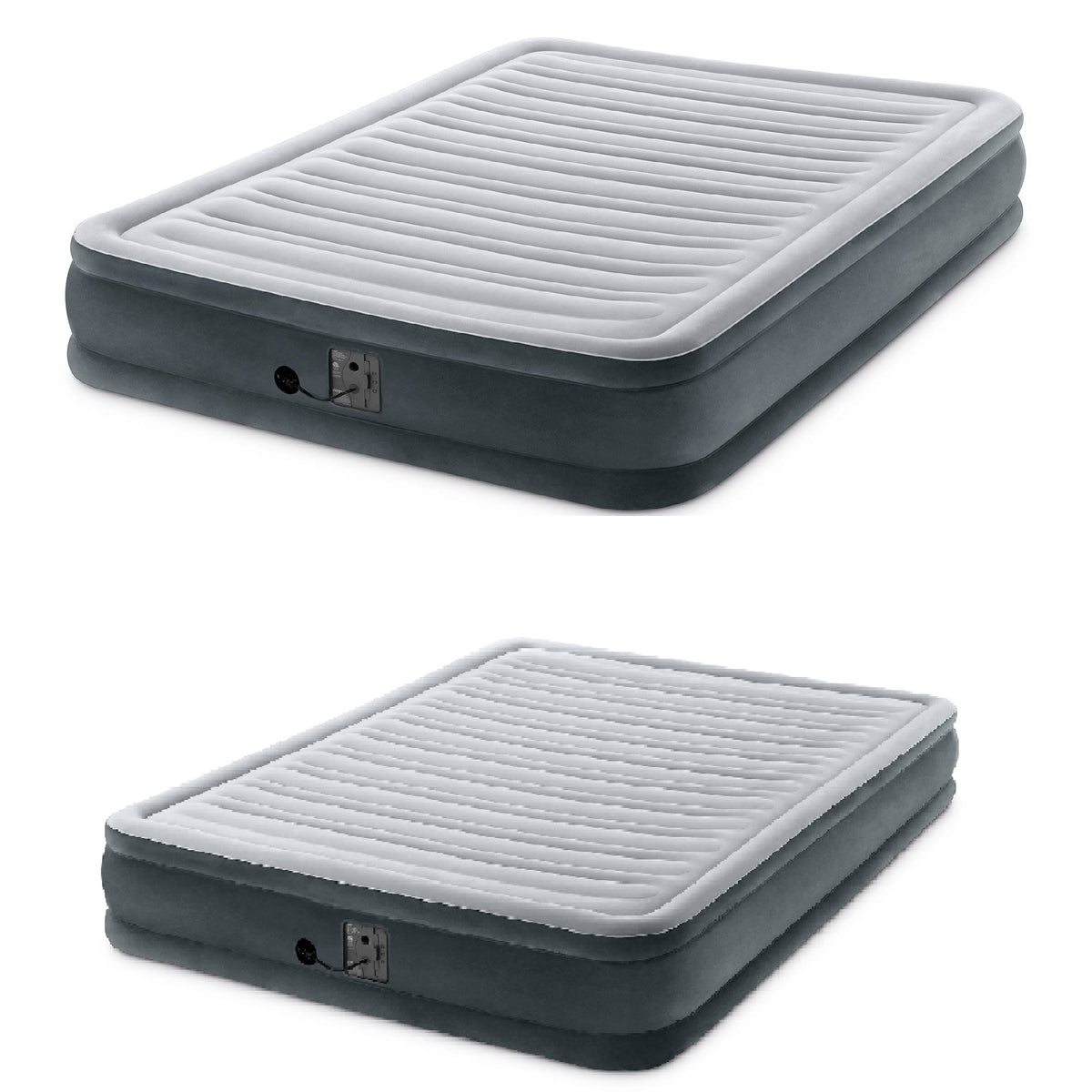 Intex Dura Beam Air Bed, Queen & Intex Dura Beam Air Bed, Full w/ Built in Pumps
