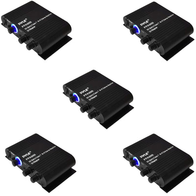 Pyle 90W 2 Channel Hi-Fi Home Audio Stereo Speakers Amplifier w/Aux (5 Pack)