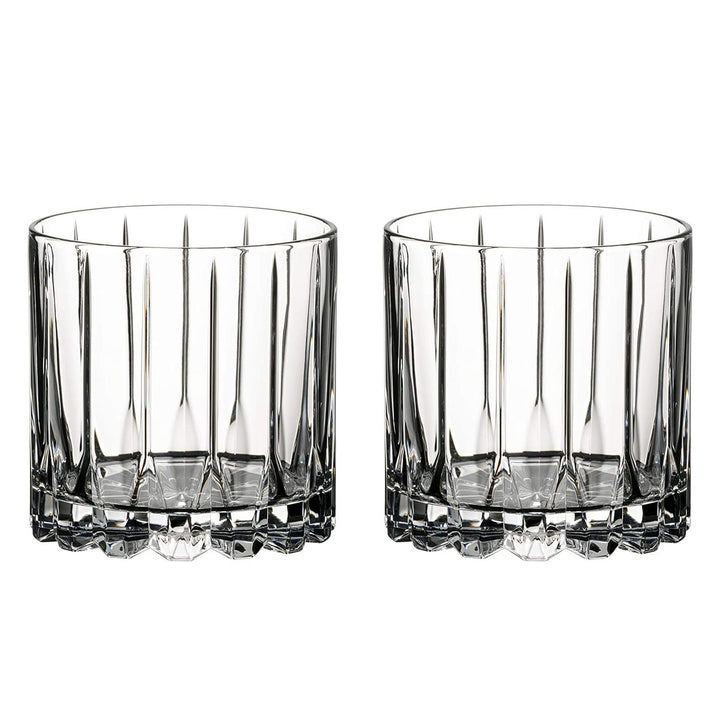 Markham Double Old Fashioned Bourbon Tumbler Rocks Glasses, Set of 2 (Open Box)