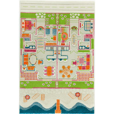 IVI 3D Play Carpet 59 x 39-inch Soft Beach House Floor Rug Mat for Kids, Medium - VMInnovations