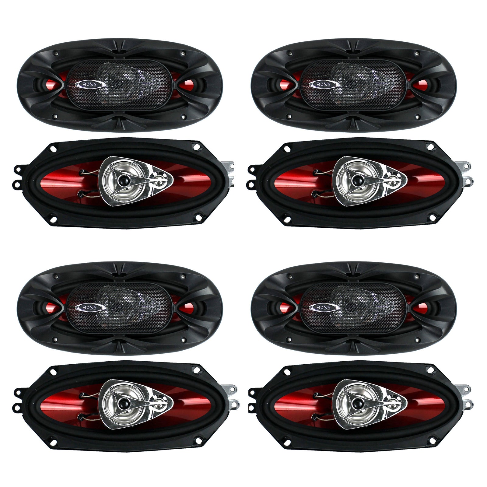BOSS Audio 4x10 3-Way 400W Full-Range Chaos Exxtreme Car Audio Speakers (4 Pair) - VMInnovations
