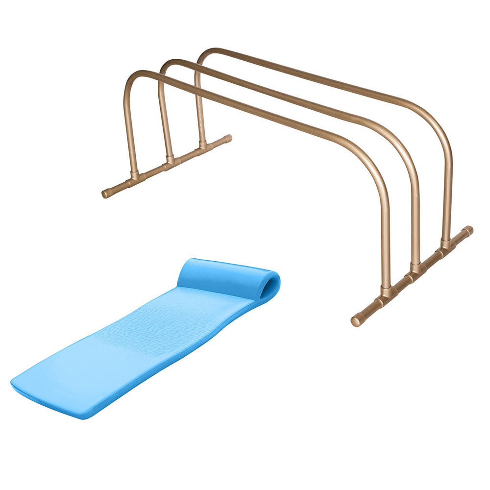 TRC Recreation Storage Drying Rack for Pool Floats w/ 70 Inch Foam Pool Float