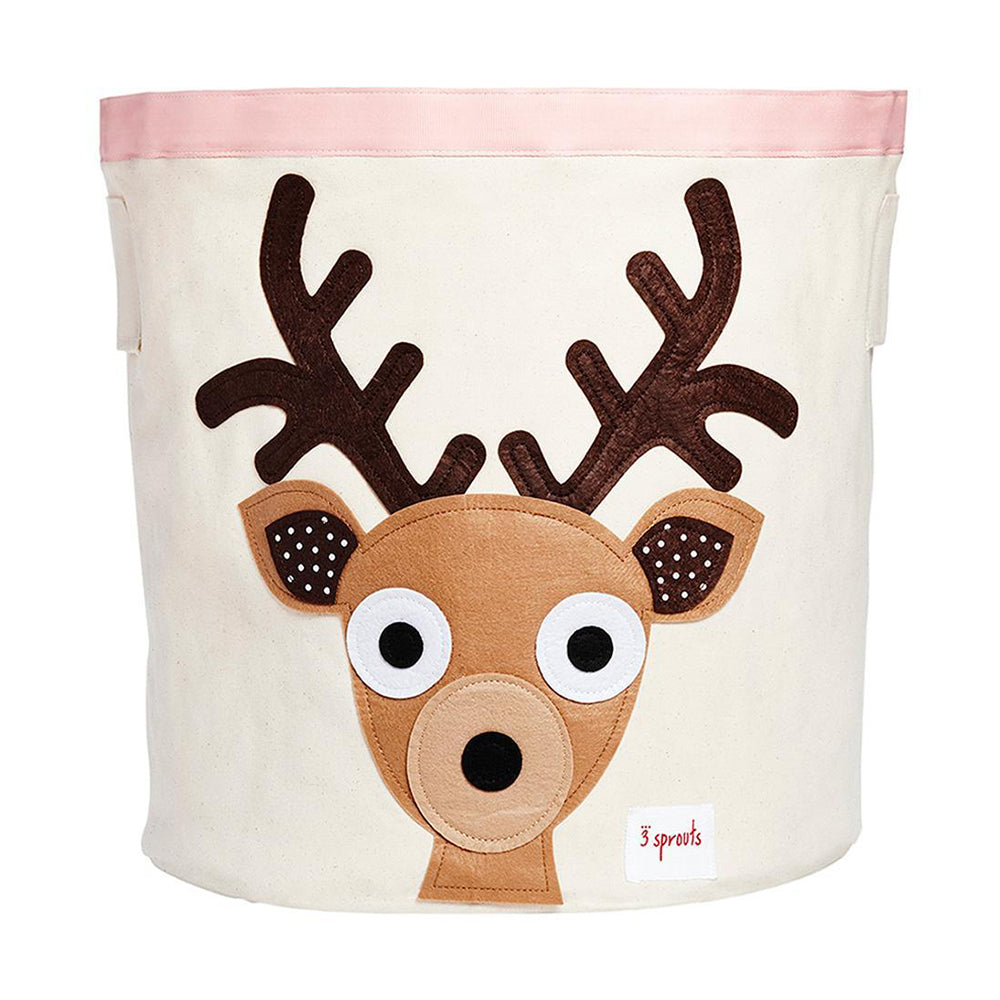 3 Sprouts Canvas Kids Storage Bin, Raccoon & 3 Sprouts Canvas Storage Bin, Deer