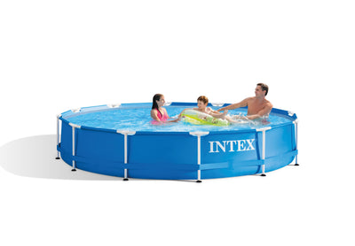Intex 28210EH 12' x 30" Above Ground Swimming Pool & Protective Canopy (No Pump) - VMInnovations