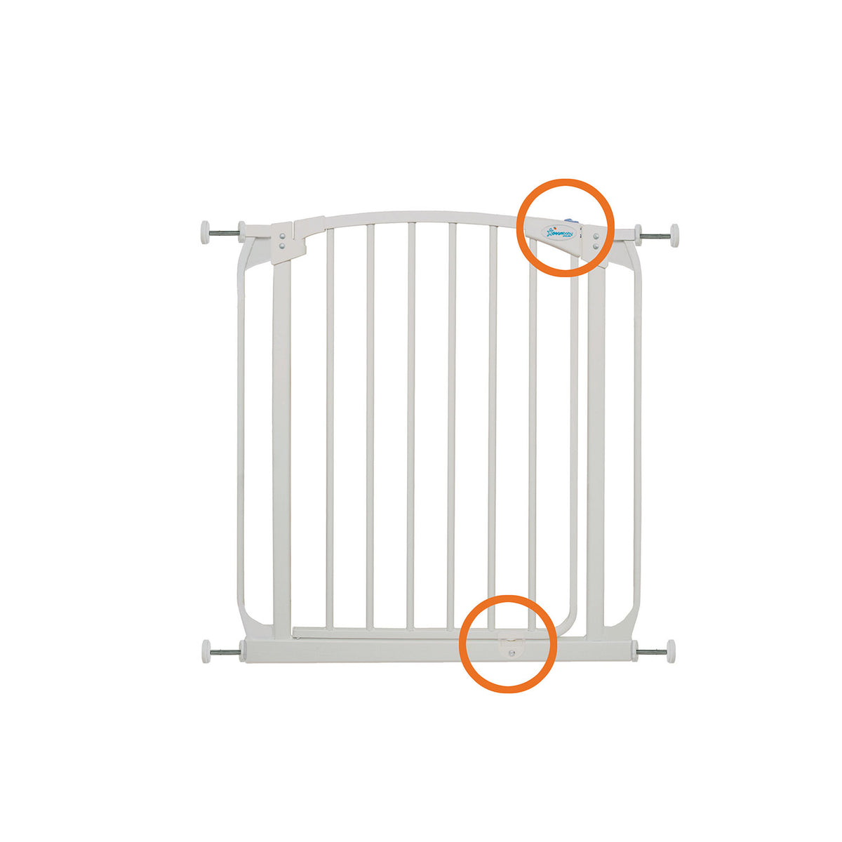 Dreambaby F160W Chelsea 28 to 32 Inch Auto-Close Baby Pet Safety Gate, White - VMInnovations